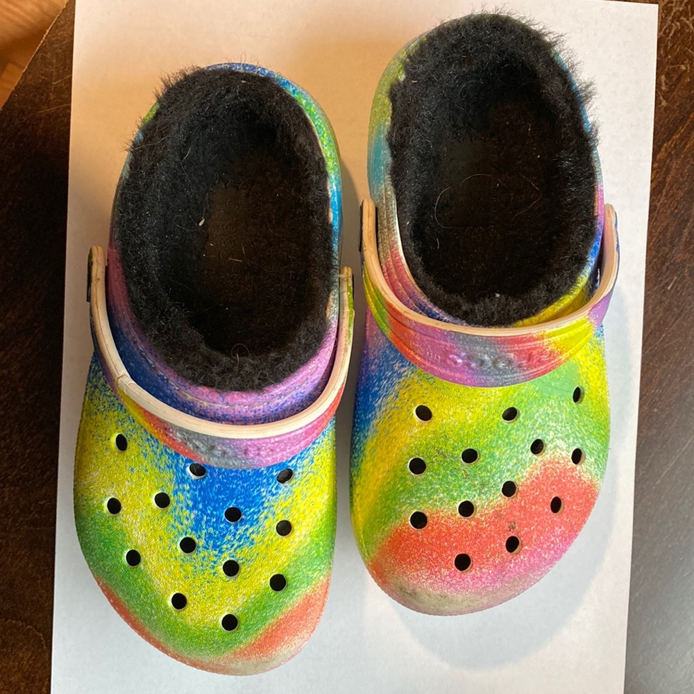 Kids crocs with warm lining